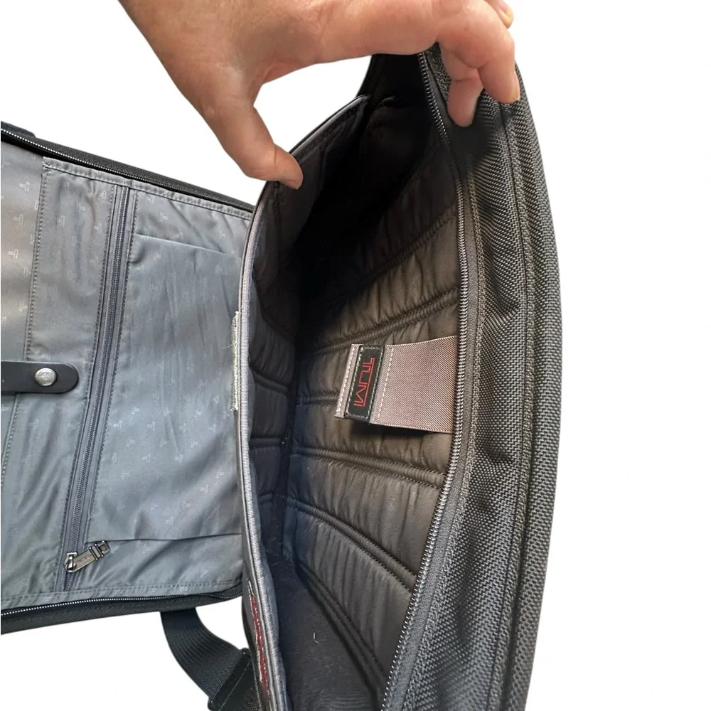 TUMI T-Pass Laptop Briefcase Black Ballistic Nylon Shoulder Bag